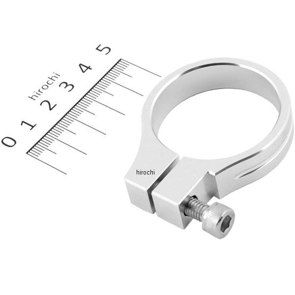 マシンドヘッドライトステークランプ サークル φ41mm シルバー 1個入り