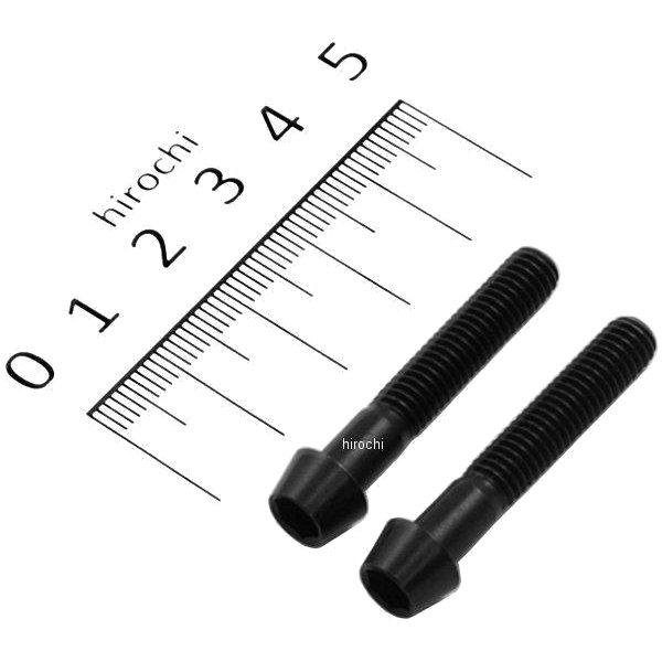 テーパーキャップボルトセット 汎用 M6x35mm P-1.0 ステンレス 2本入り 黒