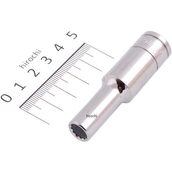 ブルーポイント 3/8インチ ディープ ソケット 12角 8mm 長さ64mm