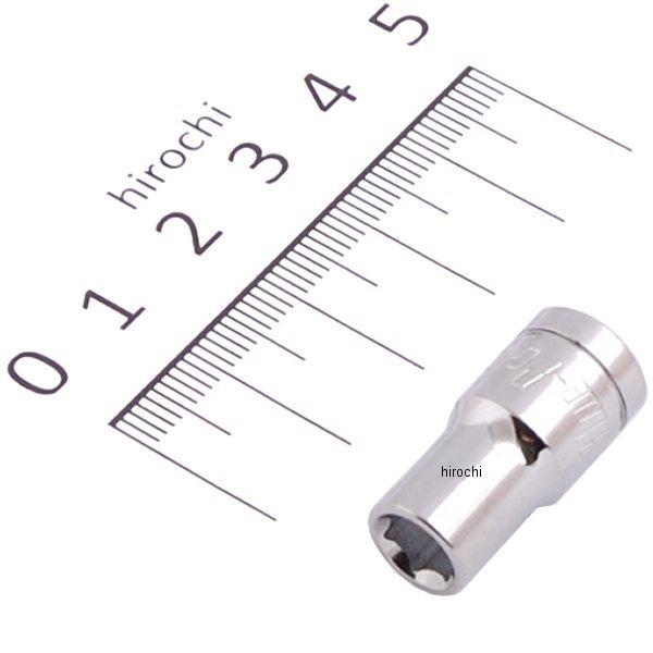 ブルーポイント 1/4インチ シャロー ソケット 6角 1/4インチ 長さ1インチ