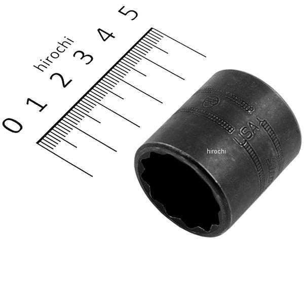 フランクドライブ 3/8インチ インパクト シャロー ソケット 12角 21mm