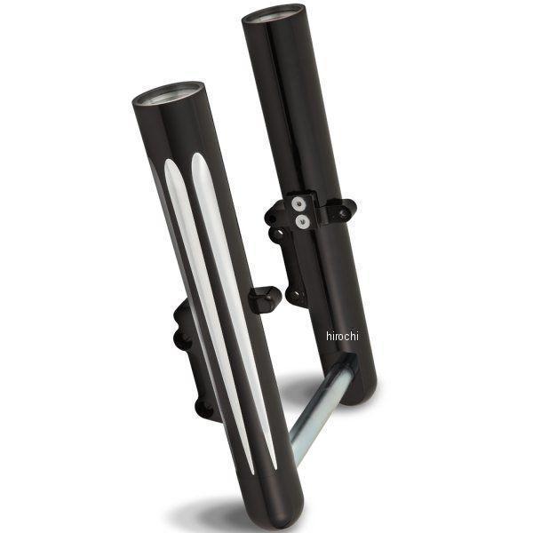 フロントフォーク 14年以降 FLH/FLT ダブルディスク ディープカット 黒
