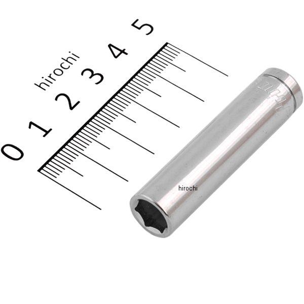 ブルーポイント 1/4インチ ディープ ソケット 6角 5/16インチ 長さ1-31/32インチ