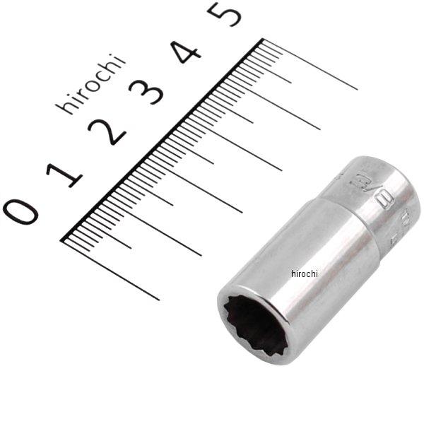 フランクドライブ 1/4インチ セミ ディープ ソケット 12角 3/8インチ