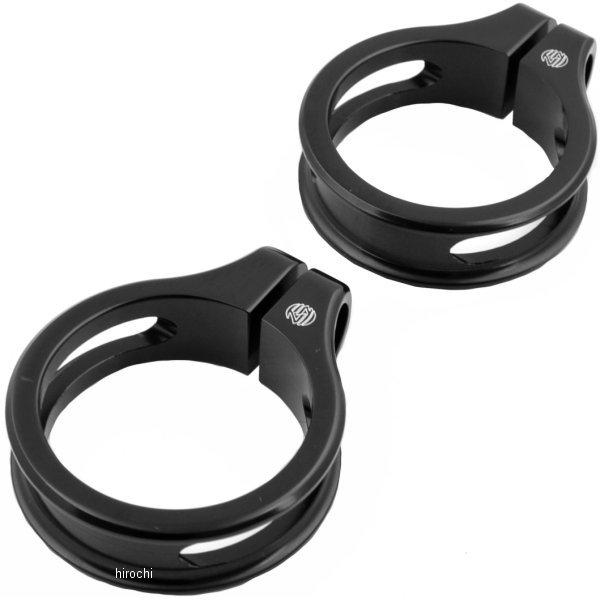 ウインカーフォーククランプ 49mm 黒 (左右ペア)