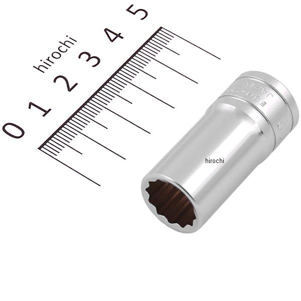9.5sq セミディープソケット(12角) 12mm