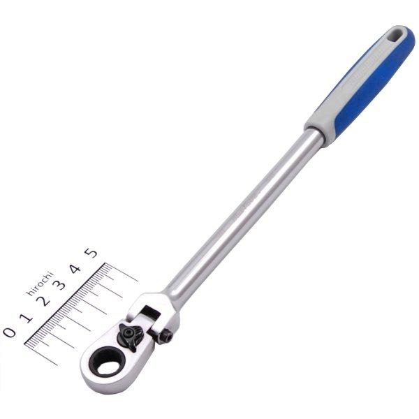 ブルーポイント フレックス ヘッド ロッキング ラチェット クッショングリップ 12角 3/8インチ