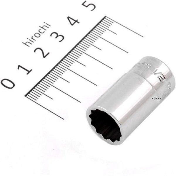 フランクドライブ 1/4インチ セミ ディープ ソケット 12角 1/2インチ