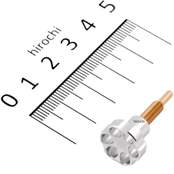 アルミ削り出しアジャストスクリュー シルバーアルマイト KEIHIN PC18 PC20 PB16 キャブレター用 モンキー ゴリラ