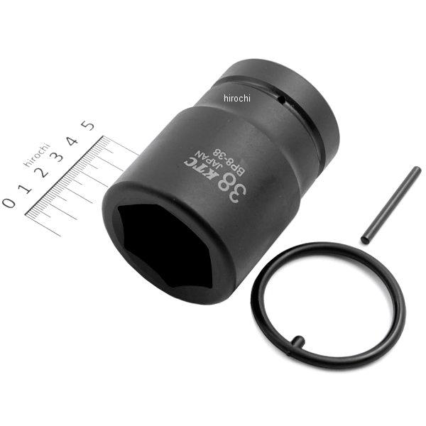 25.4sq インパクトレンチ用ソケット(標準)ピン・リング付 38mm