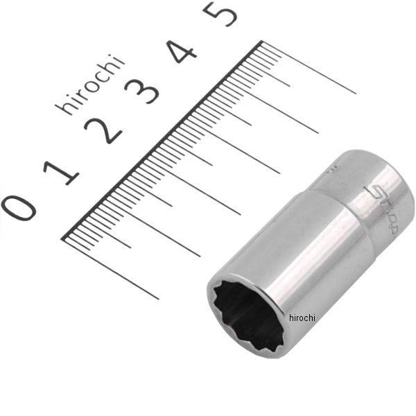 フランクドライブ 1/4インチ セミ ディープ ソケット 12角 7/16インチ