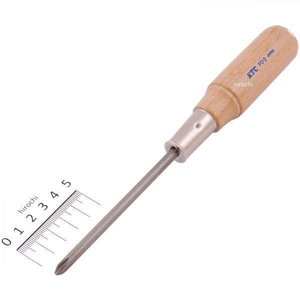 木柄ドライバ クロス貫通タイプ #2プラス