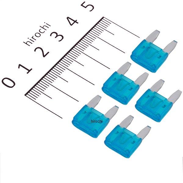 ヒューズ ミニ平型15A 5個入り