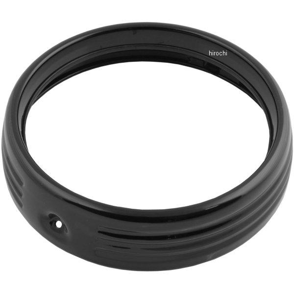 ヘッドライト トリムリング 7インチ 14年以降 FLH 黒