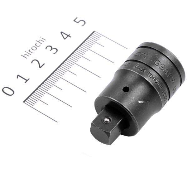 インダストリアル仕上げアダプター 1/2インチ内部ドライブ x3/8インチ外付けドライブ、1-1/2インチ