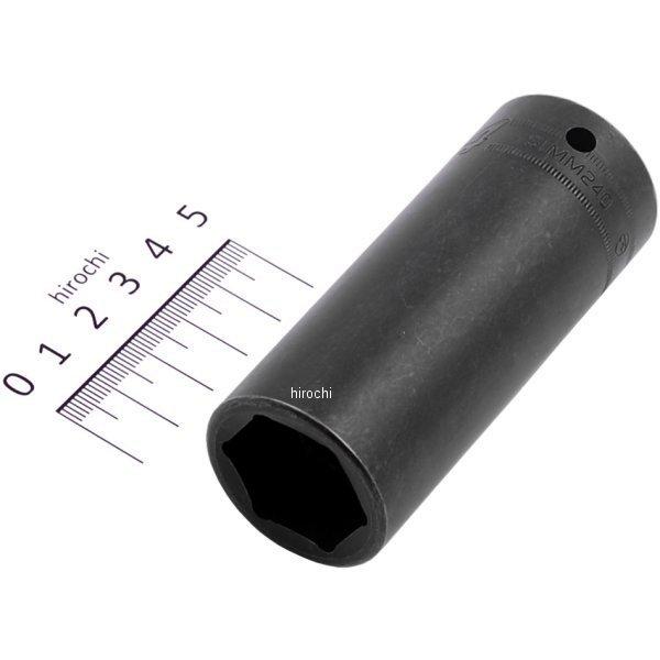 フランクドライブ 1/2インチ ディープ インパクト ソケット 6角 24mm