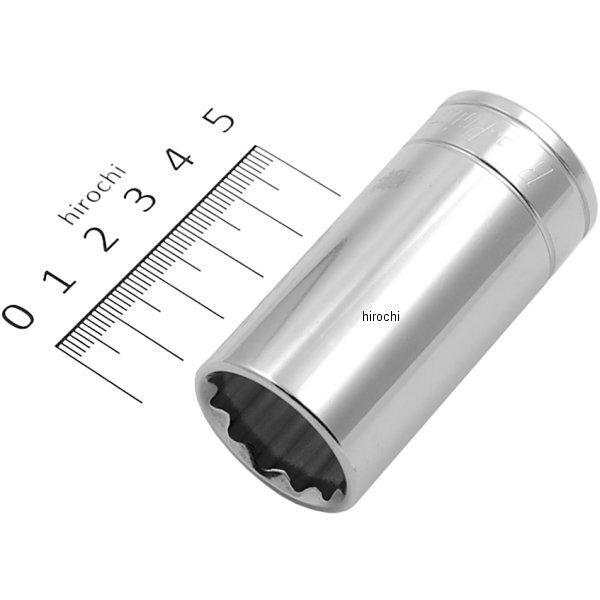 ブルーポイント 3/8インチ ディープ ソケット 12角 23mm 長さ64mm