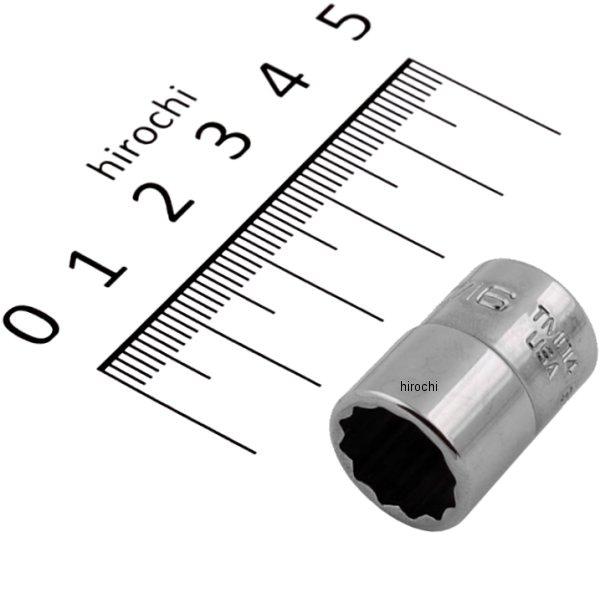 フランクドライブ 1/4インチ シャロー ソケット 12角 7/16インチ