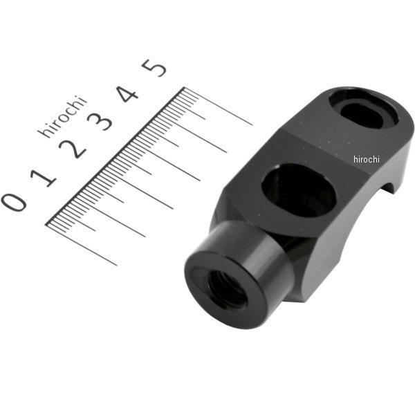 ミラーアダプター ブレーキ側 正ネジ 黒