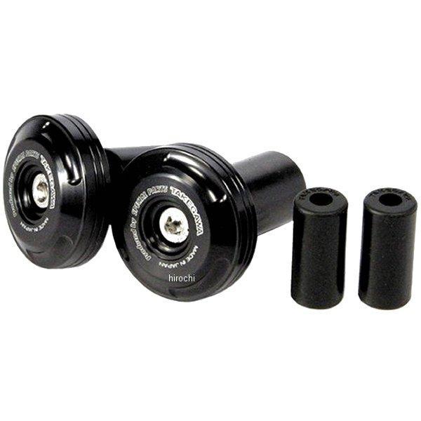 アルミ削り出しバーエンド ブラックアルマイト 汎用