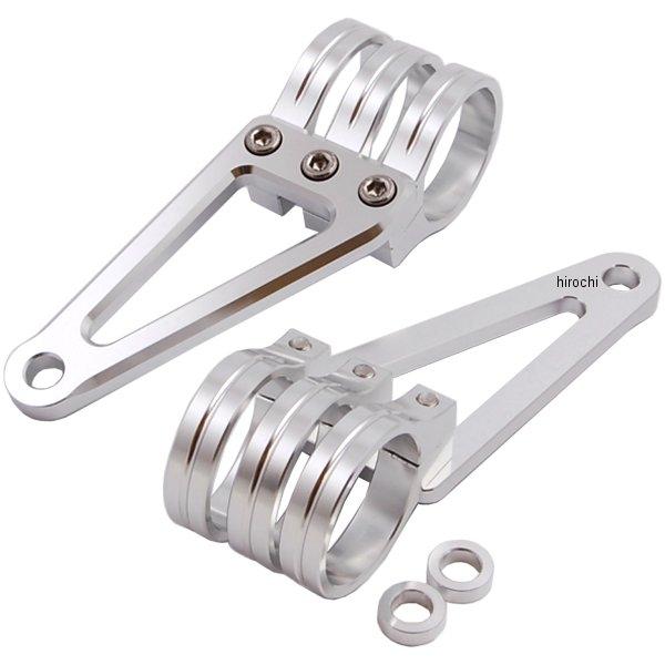 φ35マシンドホリゾンヘッドライトステー 3クランプタイプ φ41mm シルバー