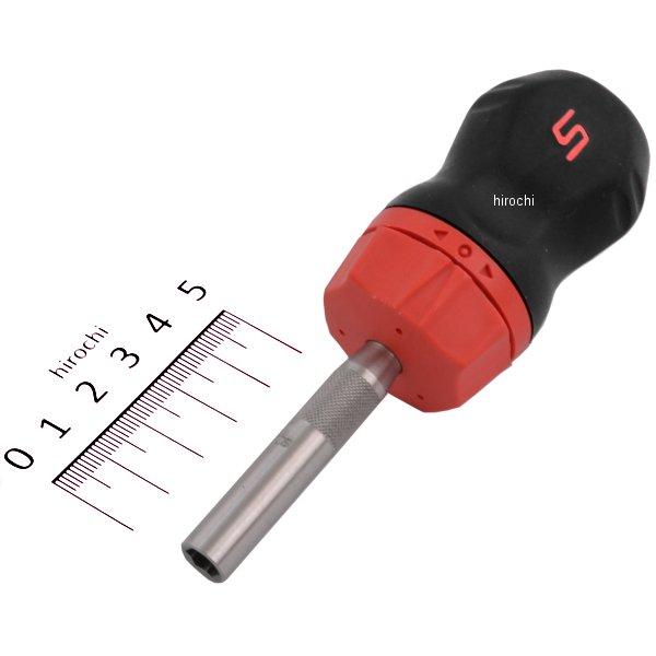 ソフト グリップ スタビ ラチェット 全長 4-1/2インチ レッド