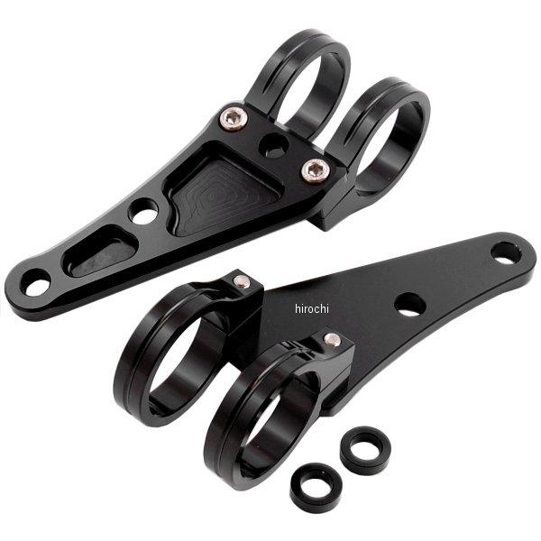 マシンドロングヘッドライトステー 2クランプタイプ φ39mm 黒