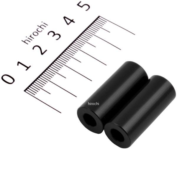 カラーセット 厚さ30 内径6mm 外径12.6mm 2個入り 黒