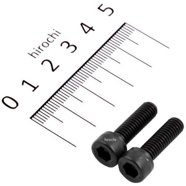 キャップボルトセット 汎用 M6x20mm ステンレス 2本入り 黒