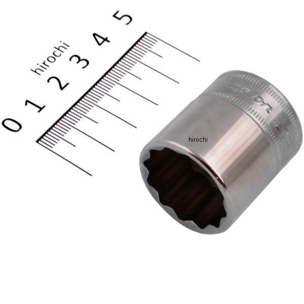 3/8インチ ソケット シャロー 12角 ミリサイズ 22mm
