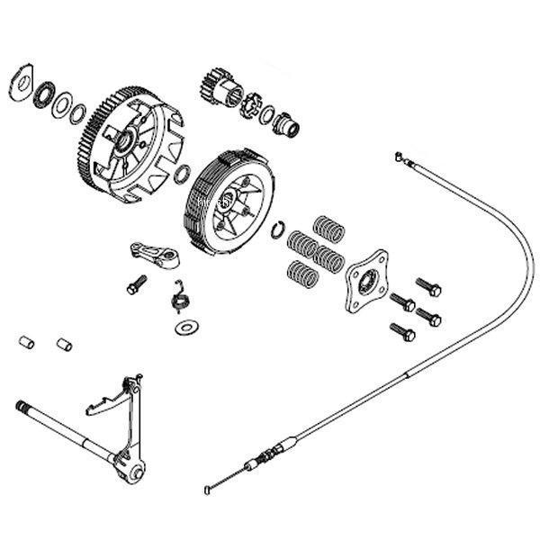 スペシャルクラッチ スタンダード キット ダイカストカバー 4速/5速クロスミッション専用 遠心クラッチ車用
