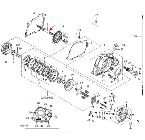 メインシャフト 13T DREAM50