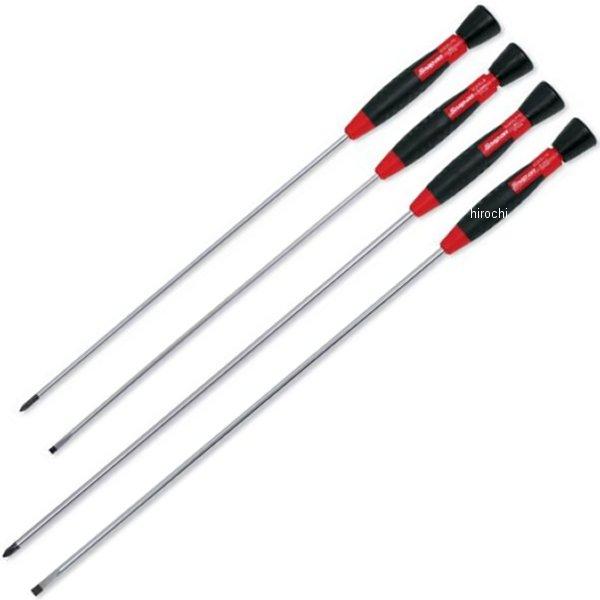 ロング 電工用ミニ フラットチップ スクリュードライバー 4個 セット