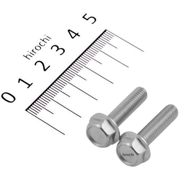 フランジ六角ボルトセット 汎用 M6x25mm ステンレス 2本入り