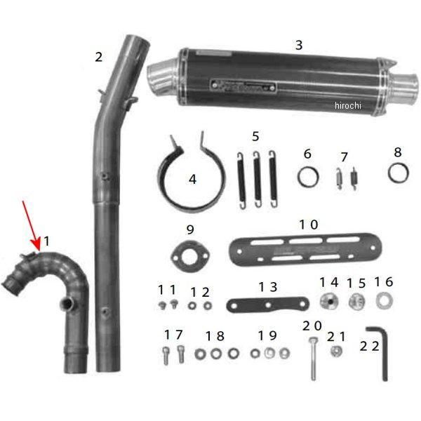 エキゾーストパイプ1 COMP. XR100モタード