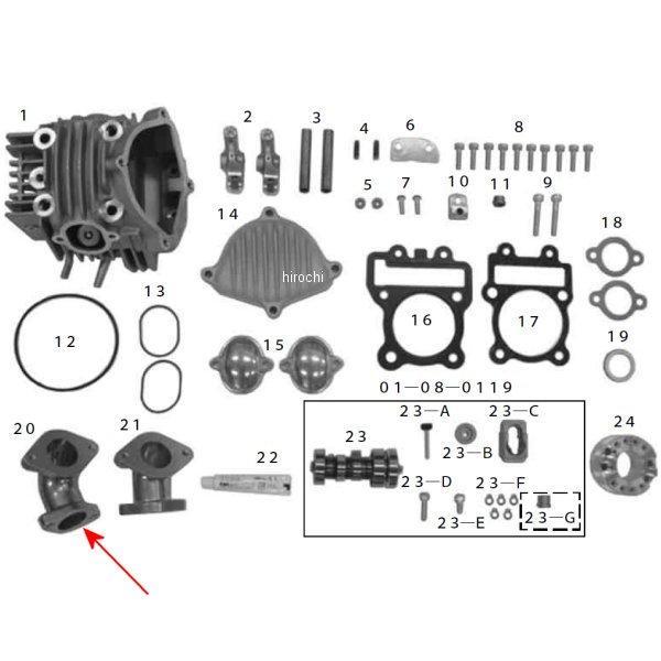 インテークマニホールド (VM26/PE28) KLX110