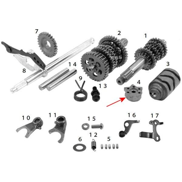 シフトドラムカム KSR110