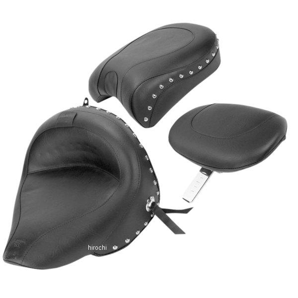 シート ワイド ツーリング ドライバーバックレスト、スタッド付き 00年-09年 ドラッグスター XVS1100A