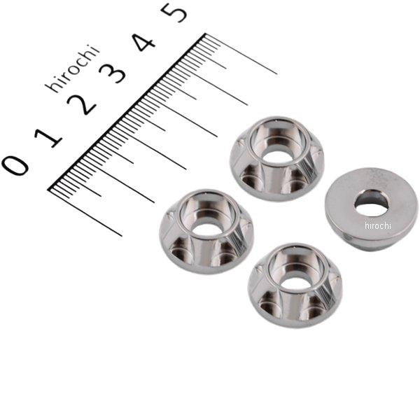 キャップホルダー NASAタイプ M6用 4個入り クローム