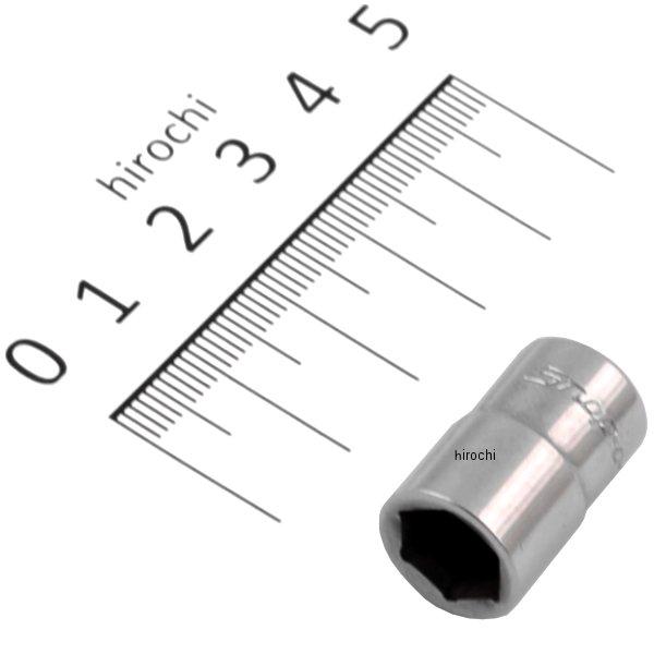 フランクドライブ 1/4インチ シャロー ソケット 6角 3/8インチ