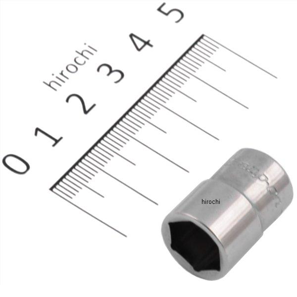 フランクドライブ 1/4インチ シャロー ソケット 6角 7/16インチ