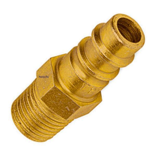 ハイフロー 凸型 エアラインアダプター 1/4インチ-18 NPTアメリカ管ネジ規格