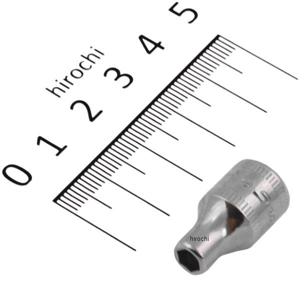 フランクドライブ 1/4インチ シャロー ソケット 6角 4.5mm