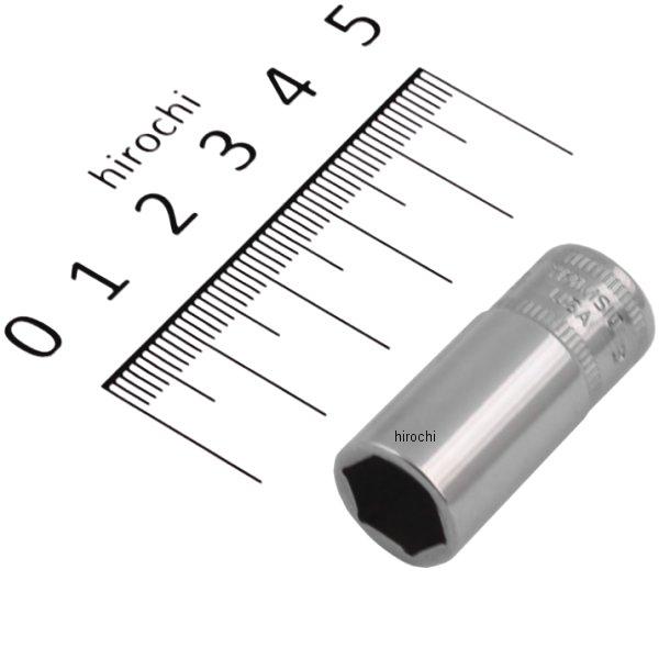 フランクドライブ 1/4インチ セミ ディープ ソケット 6角 10mm