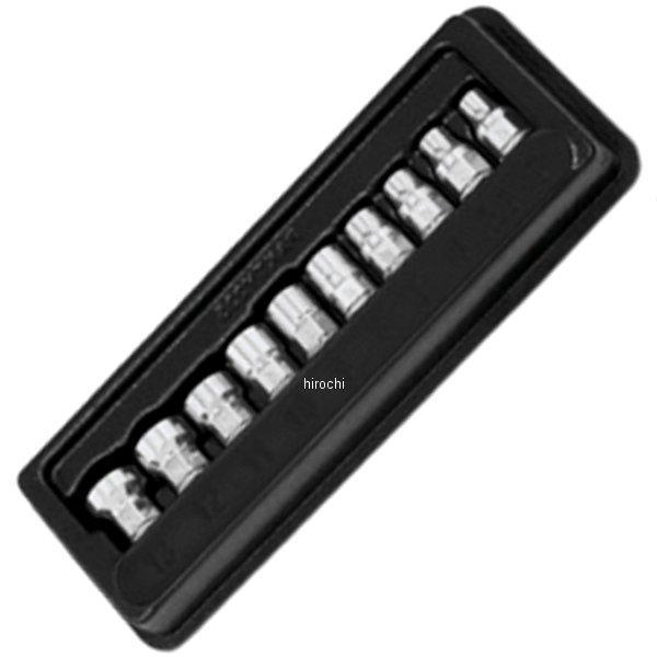 ロープロファイル メトリック ソケット 6ポイント 10個 セット(5mm-13mm)