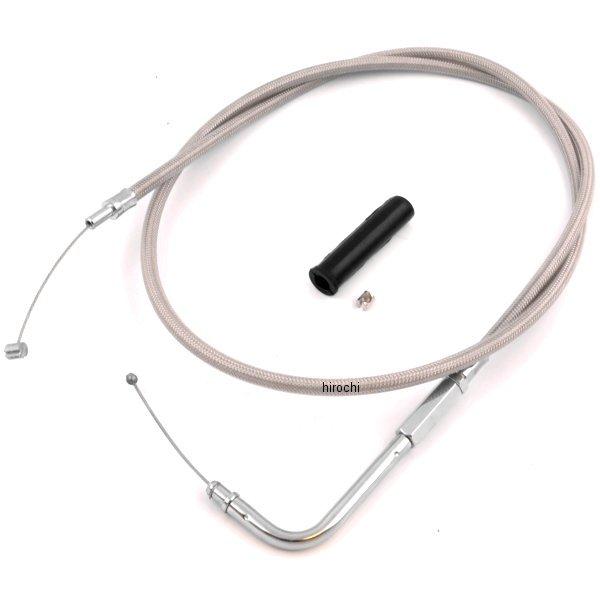 スロットルケーブル(引き) 96年-17年 Big Twin ステンメッシュ 1095mm