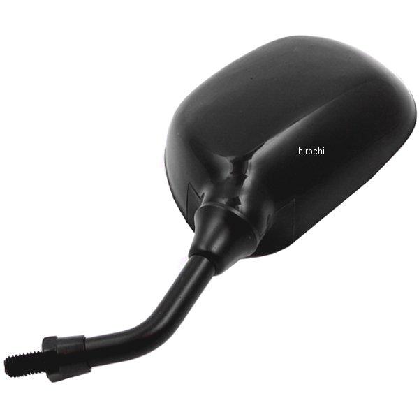 ミニミラー 左側 62×95mm 正ねじM8 ブラック 汎用