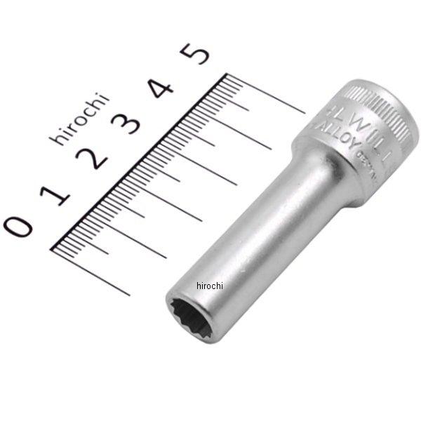 3/8インチsq ディープソケット (12角) 8mm