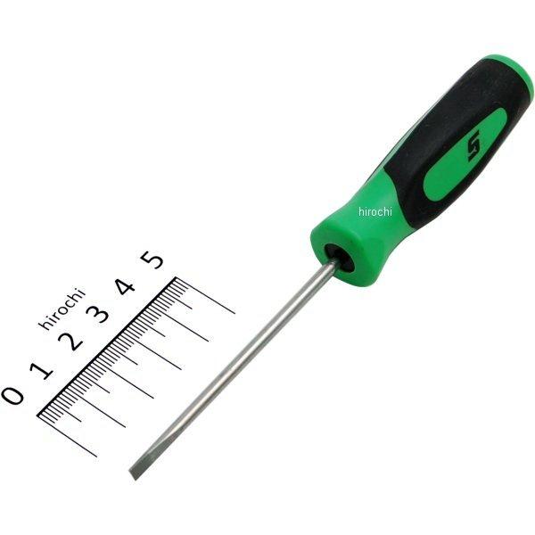ソフトハンドル ミニチップ フラットチップ スクリュードライバー .020インチ グリーン