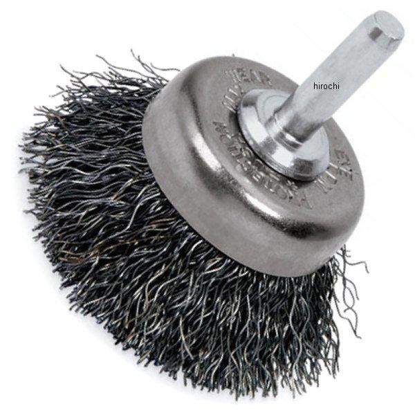 ブルーポイント カップ型 ワイヤーブラシ 1-1/2インチ ブラシ直径 1/4インチ シャンク/アーバー